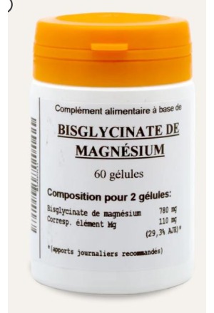 OLIGOPHARM Gélules de bisglycinate de magnésium 60 pièces