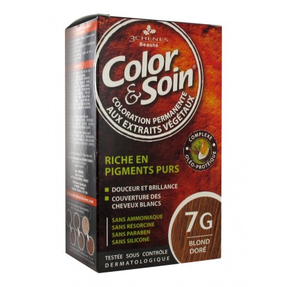 Color & Soin Coloration 7G blond doré 135ml