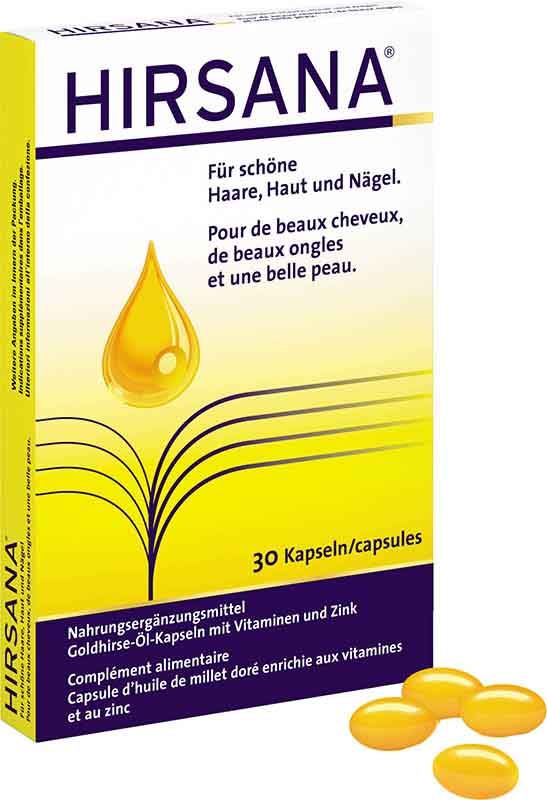 HIRSANA gélules à l'huile de millet doré 30 gélules HIRSANA gélules à l'huile de millet doré 30 gélules