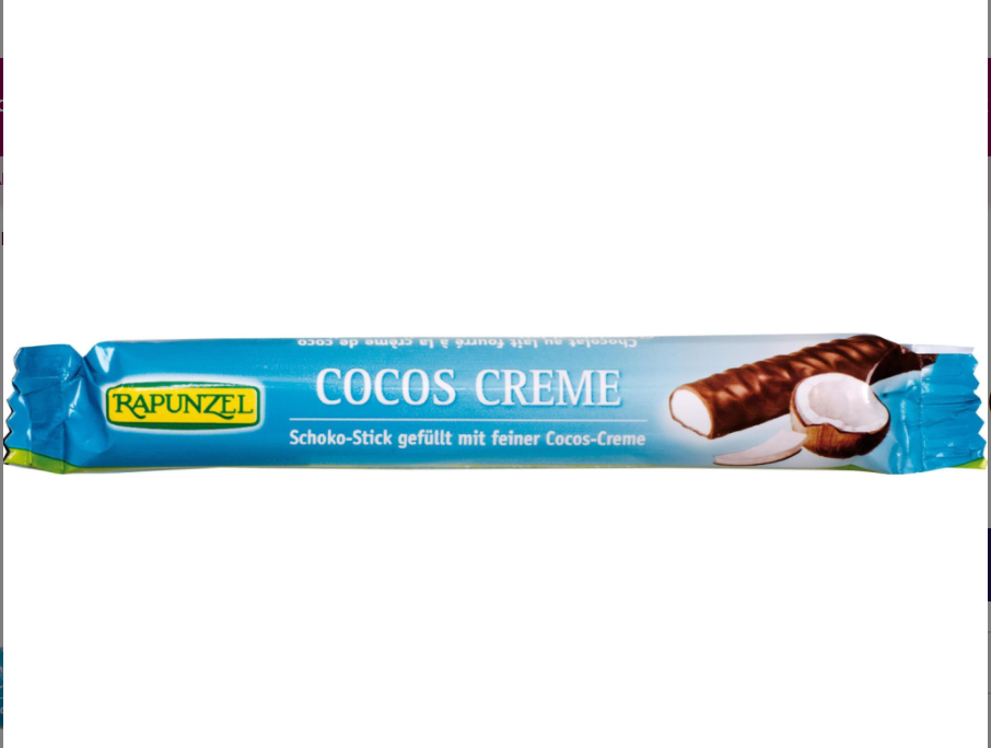 Bâton de crème de coco bio Rapunzel 22g Bâton de crème de coco bio Rapunzel 22g