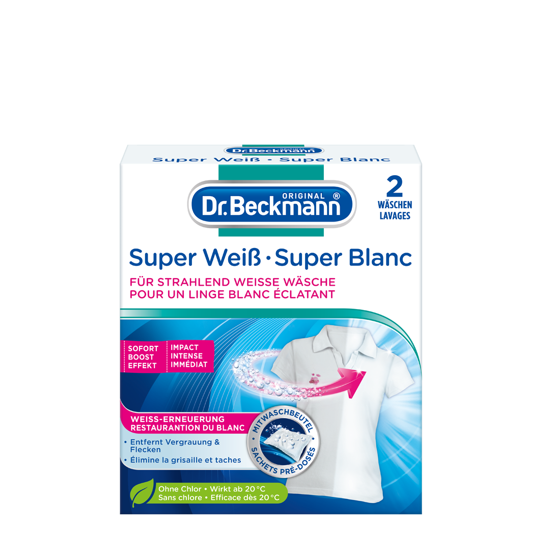 Dr. Beckmann Super blanc 2 x 40 g Dr. Beckmann Super blanc 2 x 40 g