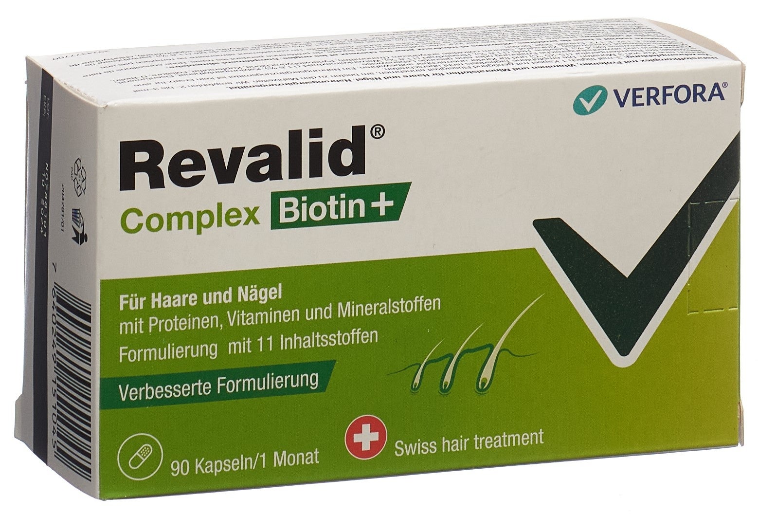 Revalid Complex Biotine+ gélules 90 pièces Revalid Complex Biotine+ gélules 90 pièces
