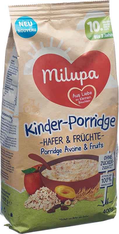 Milupa Porridge à l'avoine et aux fruits 10M 400g