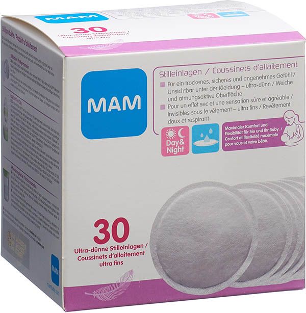 Coussinets d'allaitement MAM 30 pièces