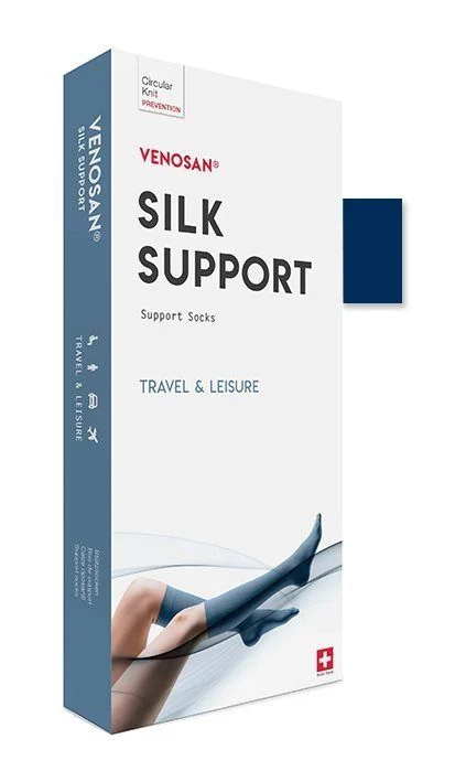 VENOSAN SILK A-D Support Chaussettes M marine 1 paire