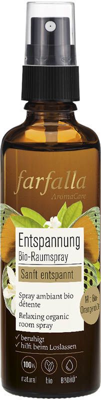 Spray d'ambiance bio FARFALLA doux entsp Bl orange 75ml Spray d'ambiance bio FARFALLA doux entsp Bl orange 75ml