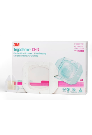 3M TEGADERM CHG Port Dressing 12x12cm 25 pièces