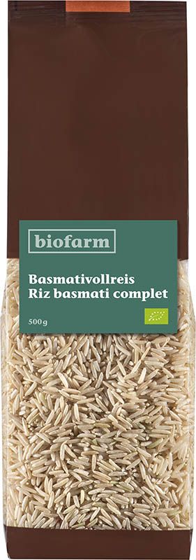 BIOFARM Riz Basmati Bourgeon Btl 500g
