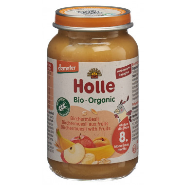 Holle Birchermüsli pot 220g Holle Birchermüsli pot 220g