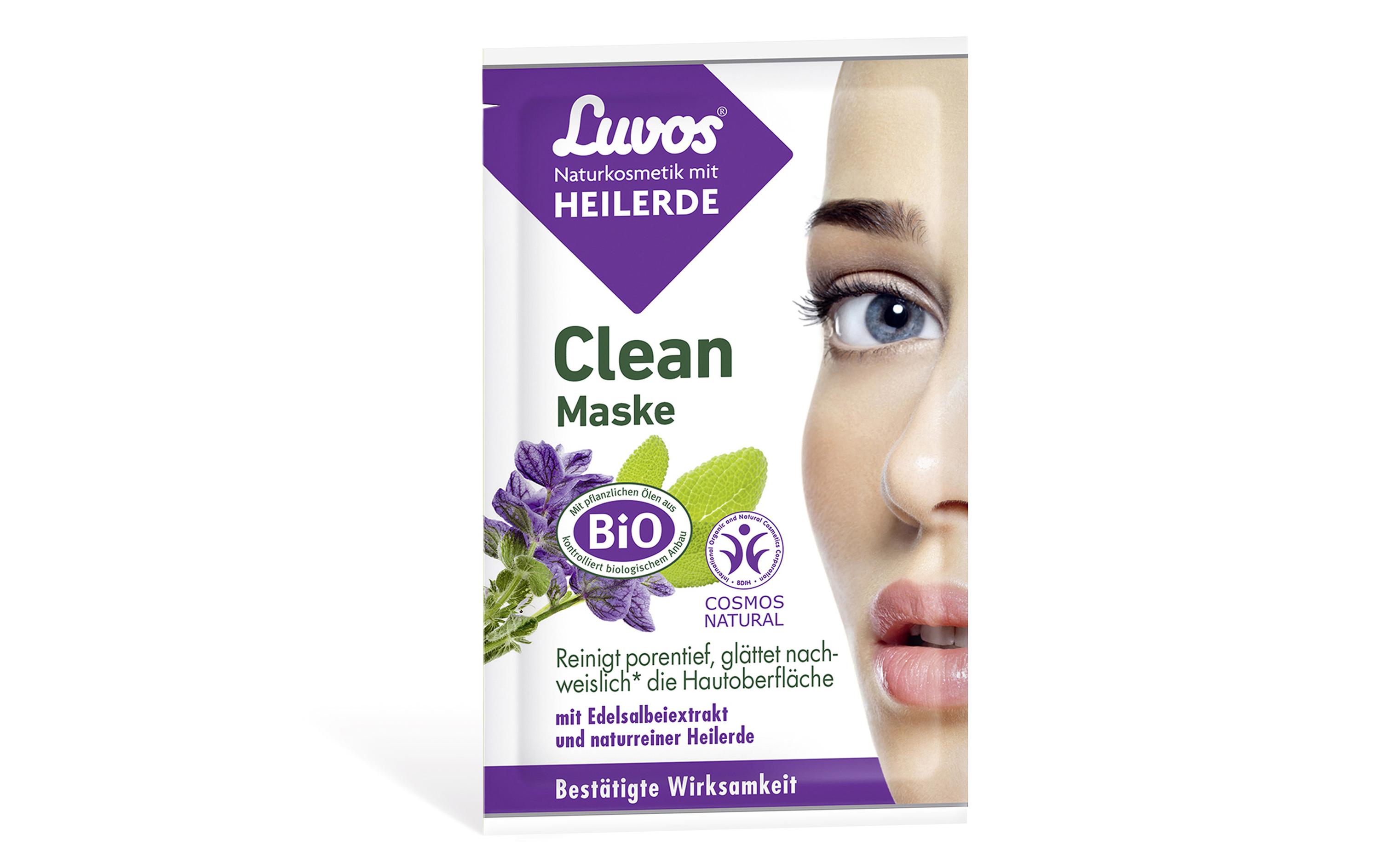Luvos® Clean Mask Cosmétique naturelle à l'argile 2 x 7.5ml Luvos® Clean Mask Cosmétique naturelle à l'argile 2 x 7.5ml
