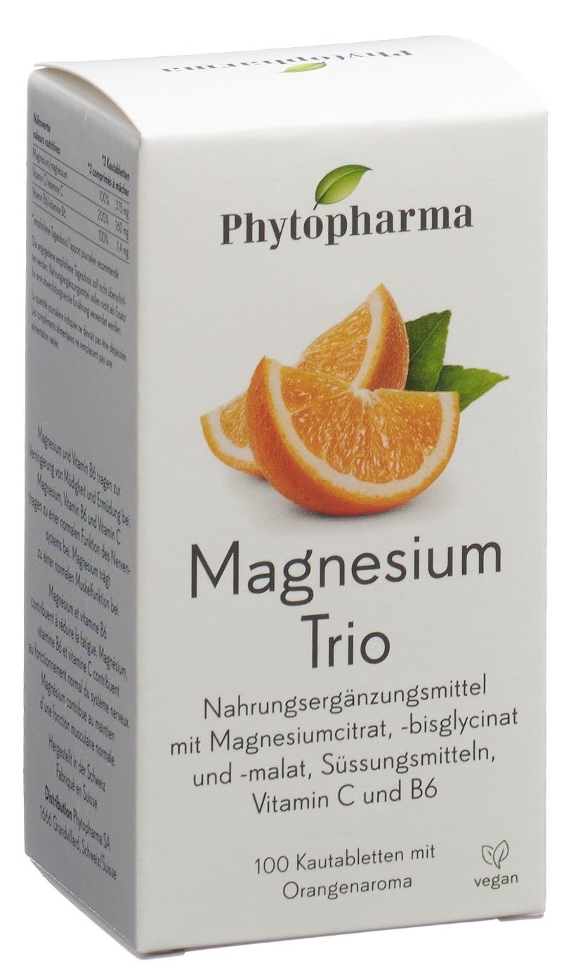 Trio de magnésium Phytopharma 100 pièces Trio de magnésium Phytopharma 100 pièces