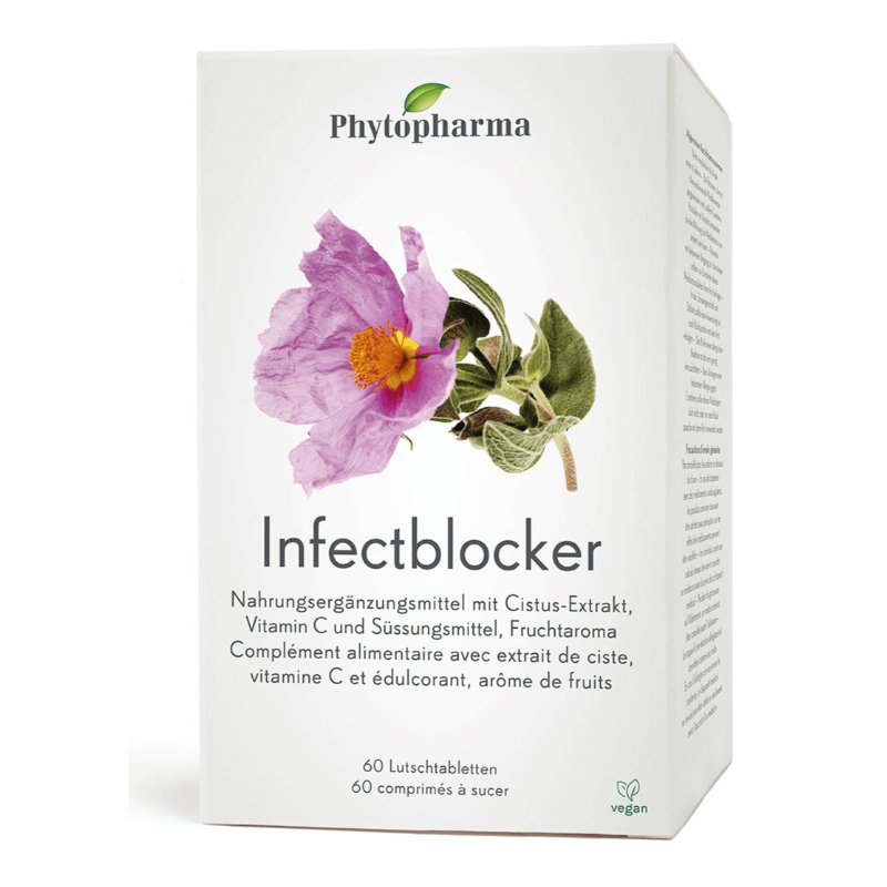 Phytopharma Infectblocker comprimés à sucer 30 pièces Phytopharma Infectblocker comprimés à sucer 30 pièces