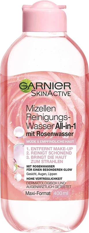 Eau micellaire eau de rose Garnier SkinActive 400ml