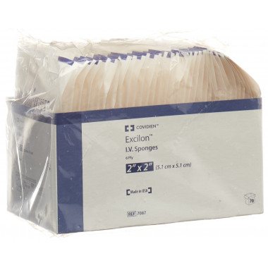 EXCILON Compresse fendue 5x5cm ster 35 x 2 pièces