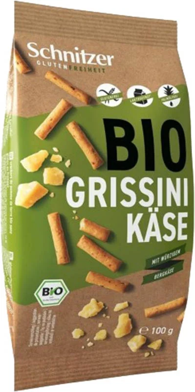 Schnitzer Grissini au fromage bio sans gluten 100g