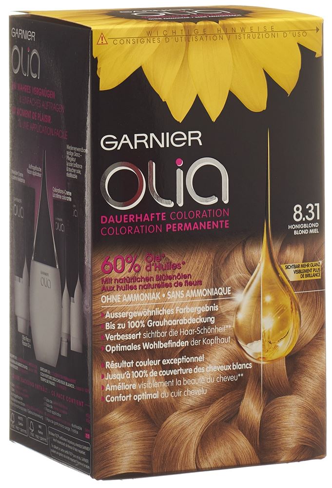 OLIA couleur de cheveux 8.31 Golden Ashy Blond