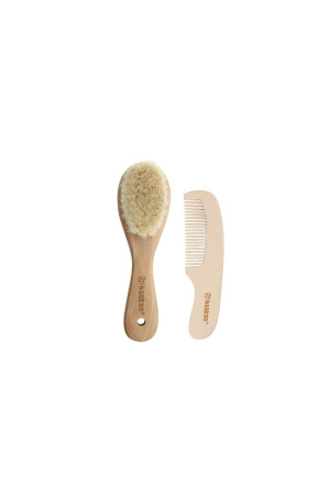 HAAKAA Baby brosse à cheveux + peigne set 2 pièces