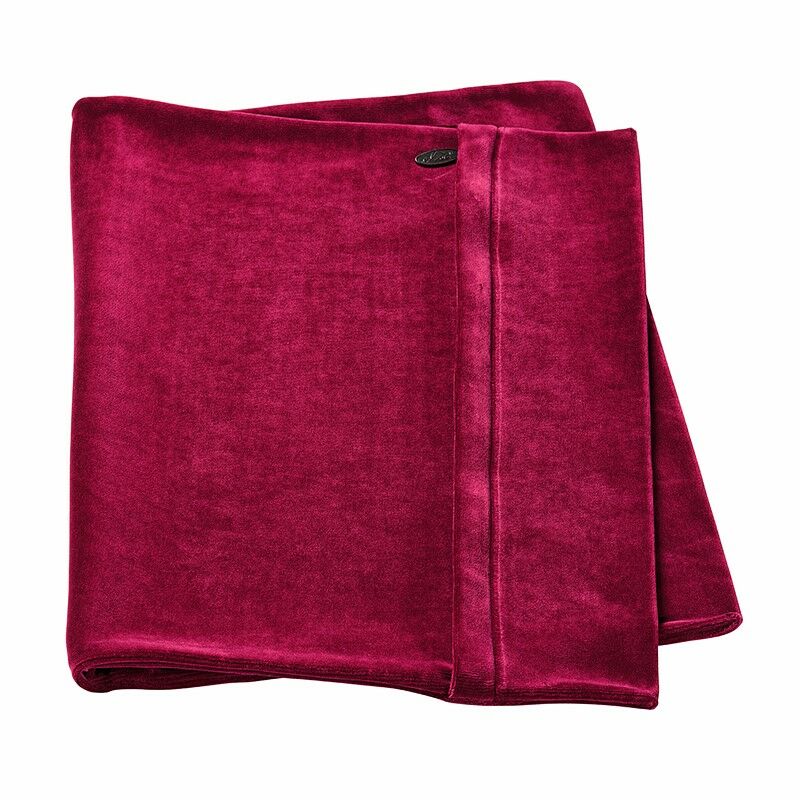 ELSA taie d'oreiller 50x11cm velours bordeaux