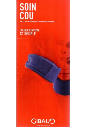 GIBAUD support cervical C1 8.5cm Gr2 35-40cm souple GIBAUD support cervical C1 8.5cm Gr2 35-40cm souple