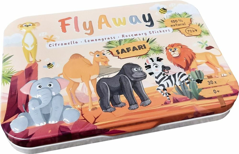 FLYAWAY Autocollants parfumés Safari Ds 30 pièces