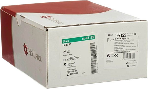 Préservatif Hollister InView Urinal 25mm Standard 30 pièces