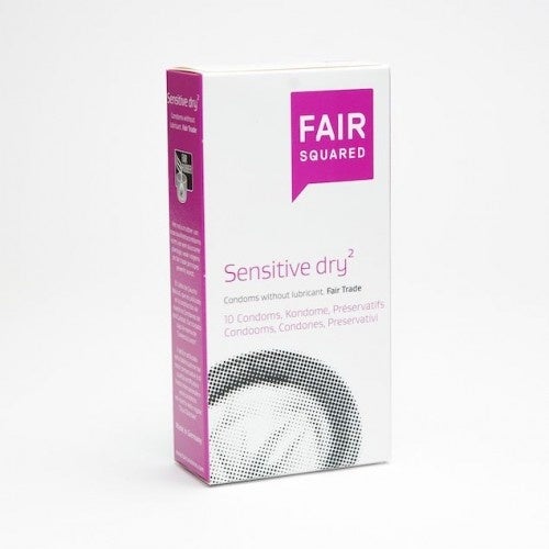 Préservatif Fairsquared Sensitive Dry vegan 10 pièces