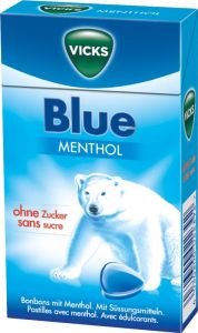 Vicks Blue sans sucre boîte 40 g Vicks Blue sans sucre boîte 40 g
