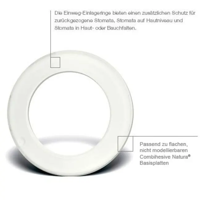 NATURA CONVEX anneaux de stockage 32mm blanc 5 pièces