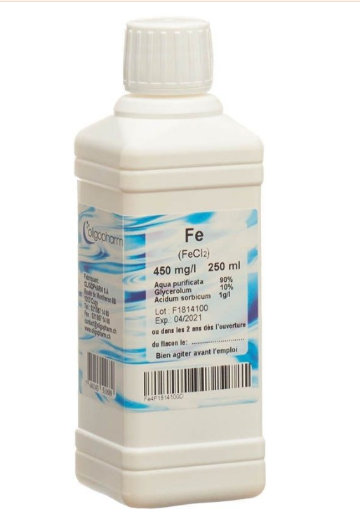 OLIGOPHARM Soluble de fer 450 mg/l 250ml