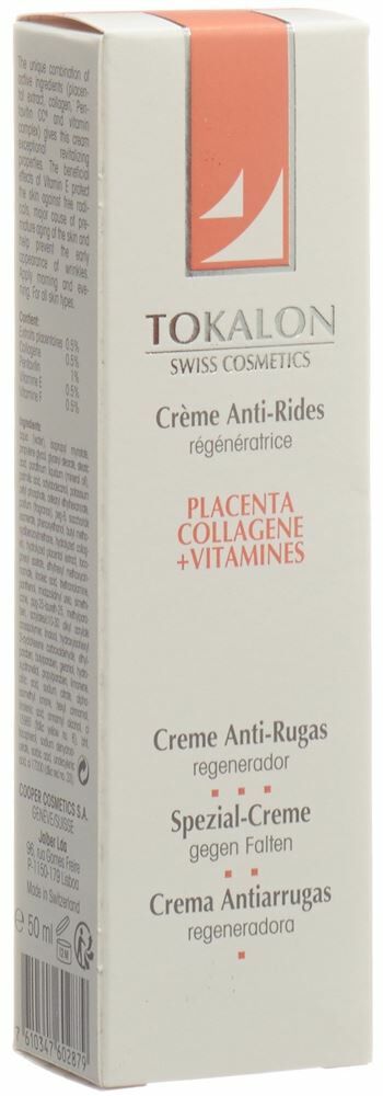 Tokalon Crème antirides Placenta Collagène 50ml Tokalon Crème antirides Placenta Collagène 50ml