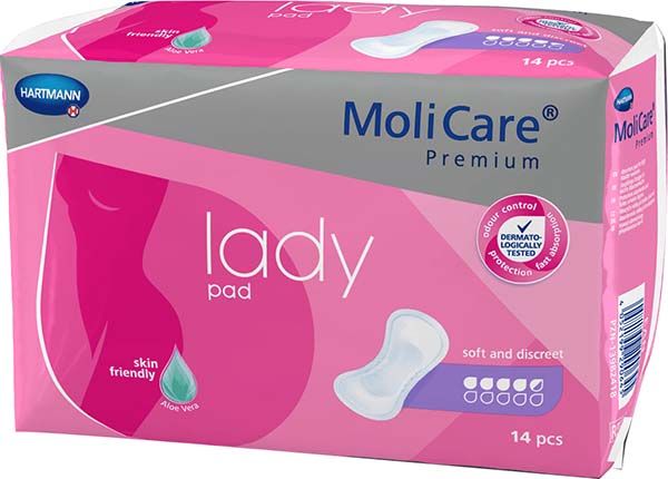 MoliCare Lady Pad 4.5 gouttes 14 pièces MoliCare Lady Pad 4.5 gouttes 14 pièces