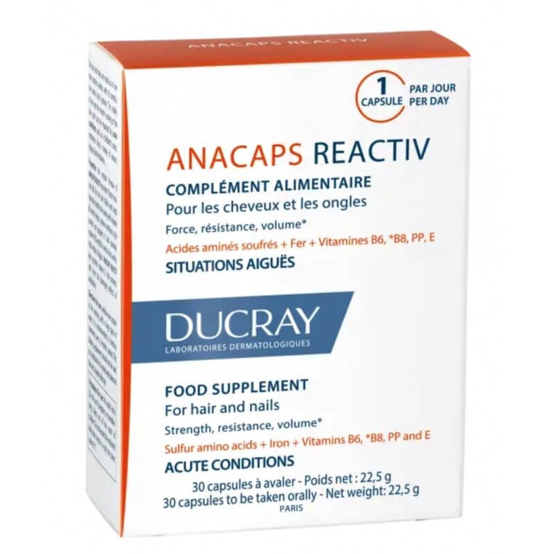 DUCRAY ANACAPS REACTIV Complément alimentaire gélules 30 pièces
