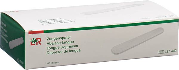 Abaisse-langue en bois L+R non stérile Btl 100 pièces