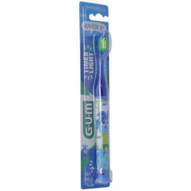 Brosse à dents GUM Junior 6+ Timer Light bleu Brosse à dents GUM Junior 6+ Timer Light bleu