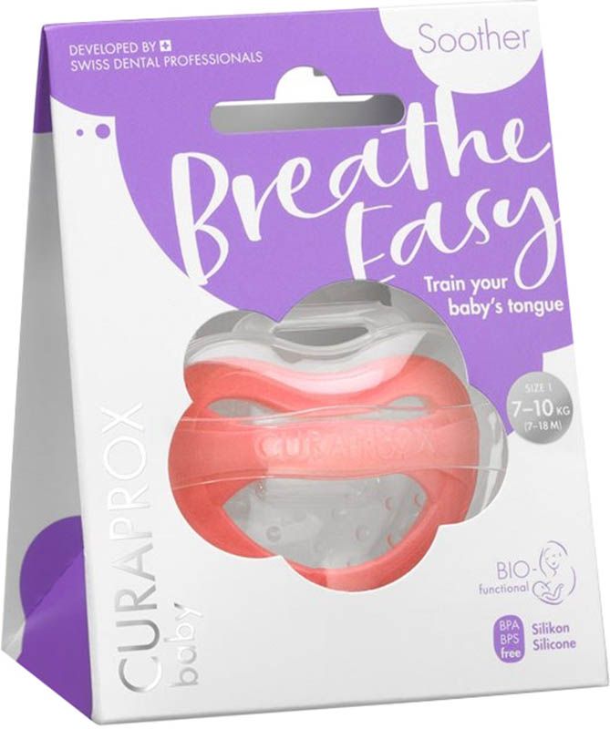 Curaprox baby sucette Gr2 coral single Curaprox baby sucette Gr2 coral single