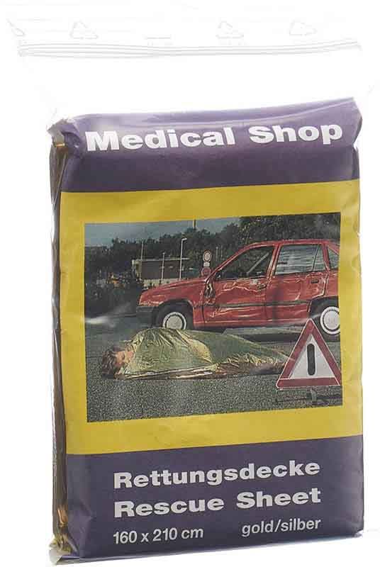 Couverture de survie Medical Shop 160x210cm Couverture de survie Medical Shop 160x210cm