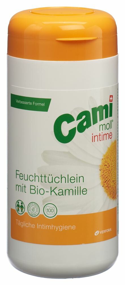 Lingettes humides intimes CAMI MOLL nouvelle formule 100 pièces Lingettes humides intimes CAMI MOLL nouvelle formule 100 pièces
