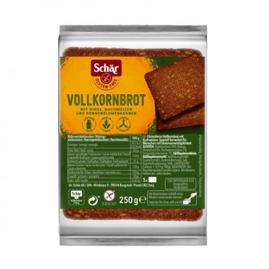 SCHÄR Solena Pain complet sans gluten 250g SCHÄR Solena Pain complet sans gluten 250g