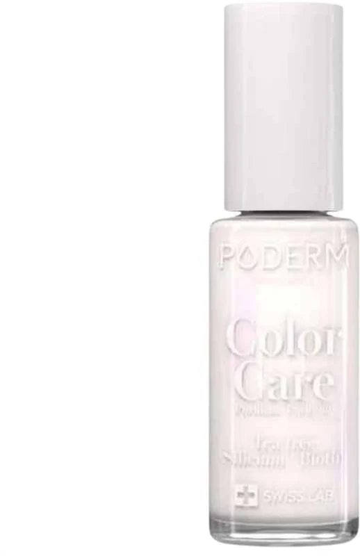 Poderm Vernis Color Care 503 Blanc, flacon de 8 ml
