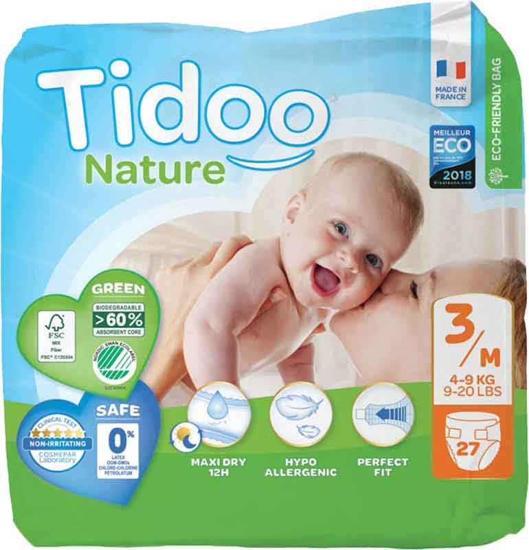 Couche TIDOO T3/M (4-9kg) Single 27 pièces