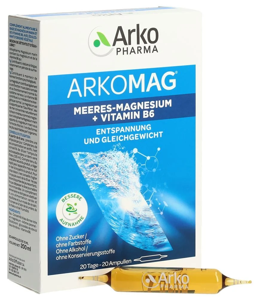 Arkomag Meeres-Magnesium 20 Trinkampullen 10ml Arkomag Meeres-Magnesium 20 Trinkampullen 10ml