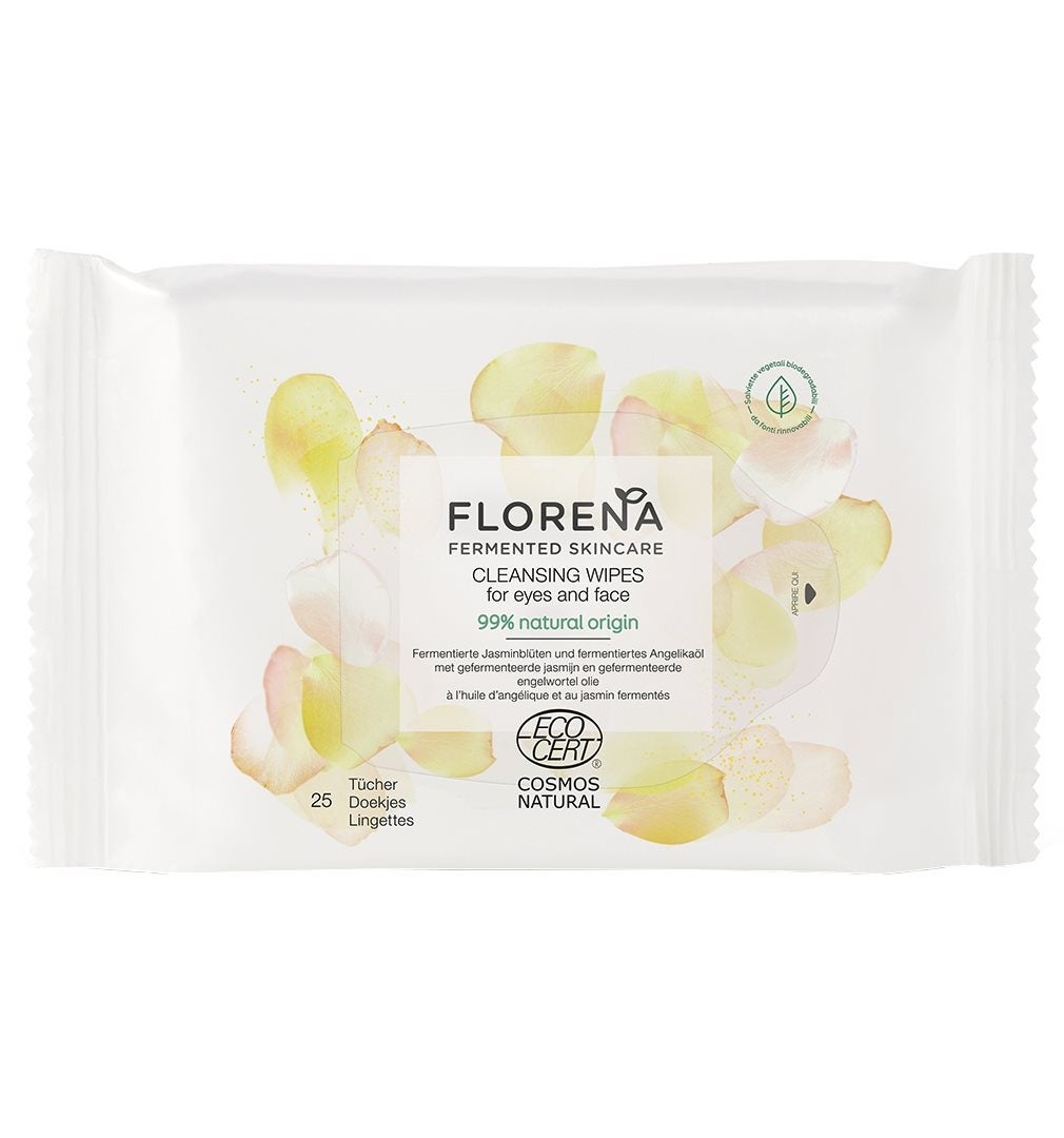 FLORENA Fermented Skincare Lingettes nettoyantes 25 pièces