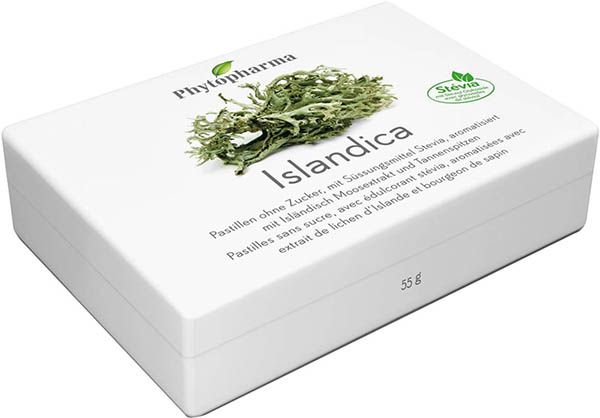 Phytopharma Islandica pastilles sans sucre 40 pièces