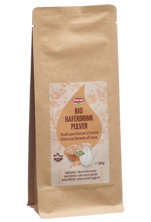 Morga Poudre à boire à l'avoine gf Bio 200g Morga Poudre à boire à l'avoine gf Bio 200g