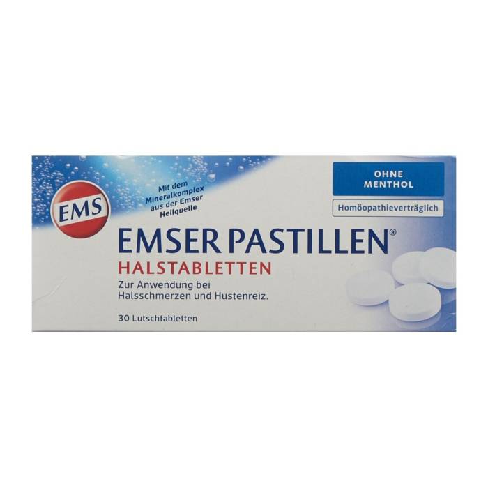 Emser Pastilles sans menthol 30 pièces