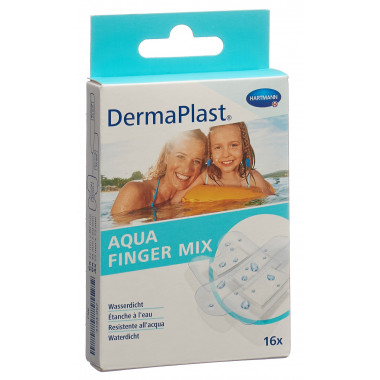 DermaPlast Aqua Finger Mix 16 pièces DermaPlast Aqua Finger Mix 16 pièces