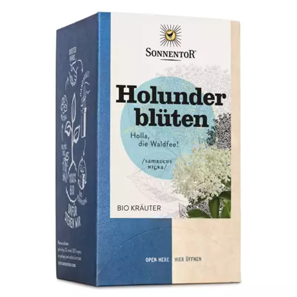 Sonnentor Tisane de fleurs de sureau BIO Btl 18 pièces Sonnentor Tisane de fleurs de sureau BIO Btl 18 pièces
