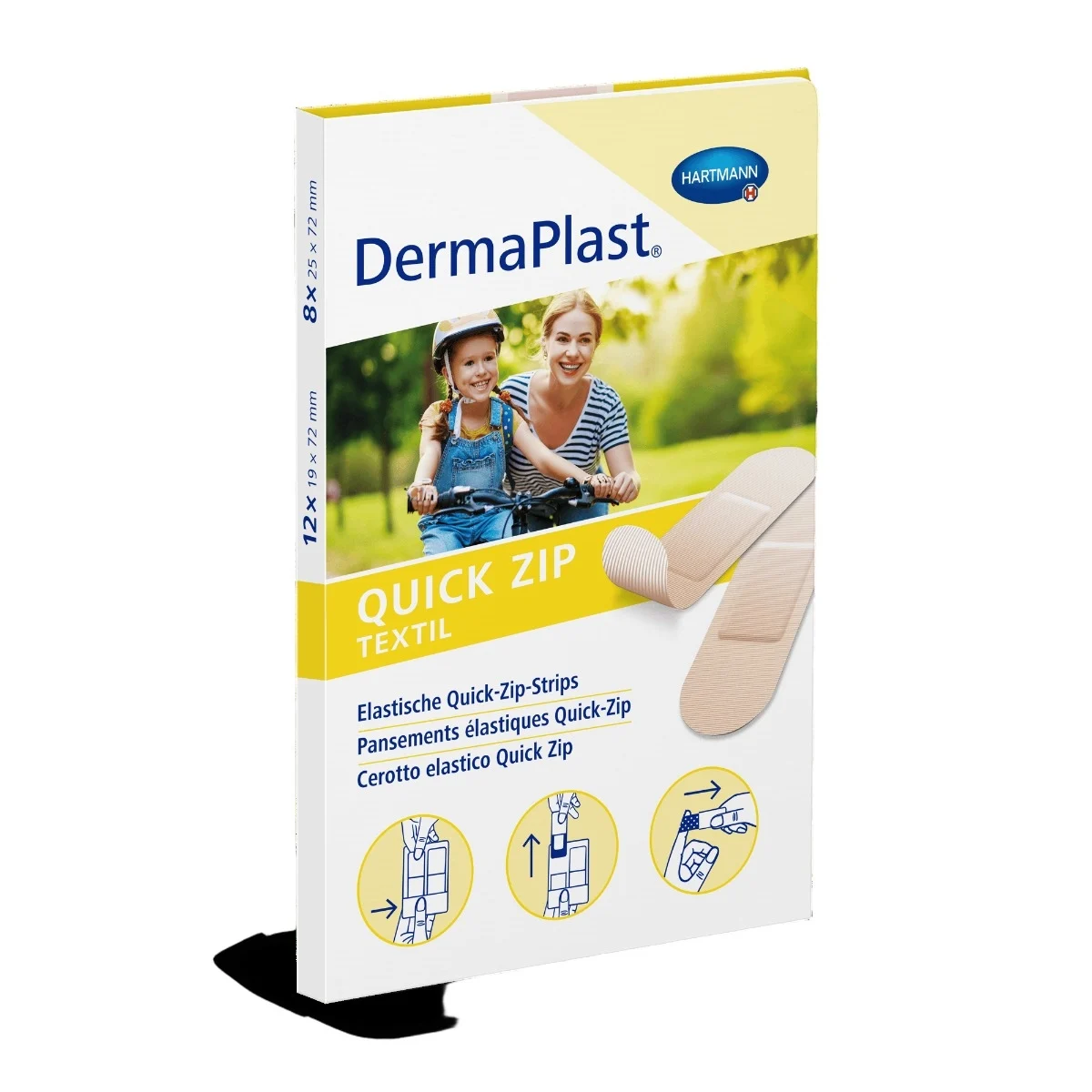 DermaPlast Quick Zip pansements 2 tailles 20 pièces