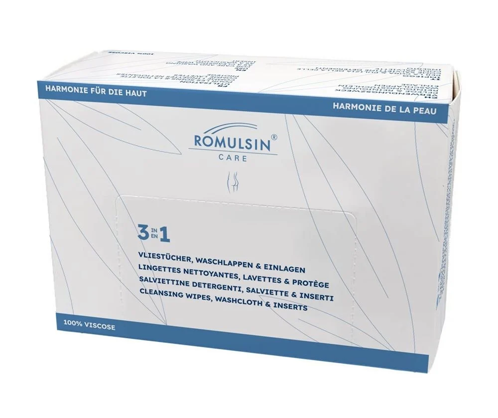 ROMULSIN Care Lavettes et inserts 3en1 50 pièces
