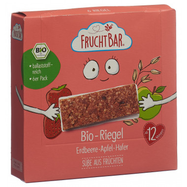 Barre Fruchtbar Bio Fraise Pomme Avoine 6 x 23 g